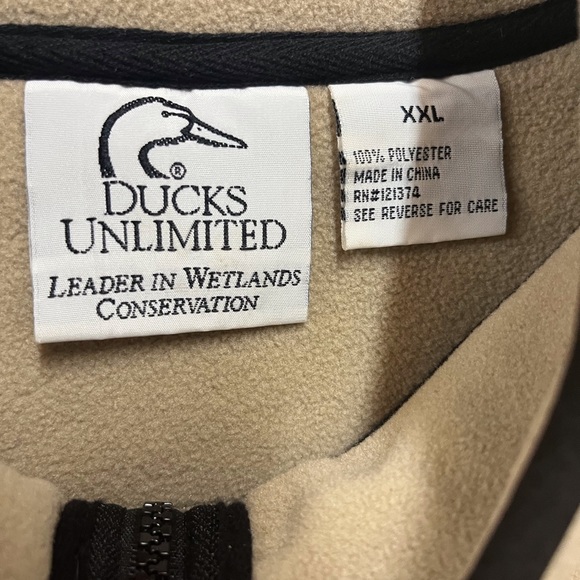 Ducks Unlimited Fleece Jacket GUC XXL - Picture 2 of 3